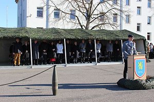 Indienststellung  des neuen Bataillons in Th&uuml;ringen