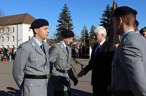 Indienststellung  des neuen Bataillons in Th&uuml;ringen
