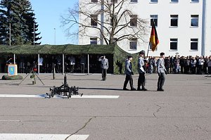 Indienststellung  des neuen Bataillons in Th&uuml;ringen