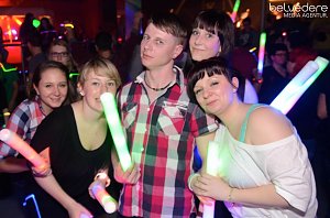 Viele bunte Lichter im Sax