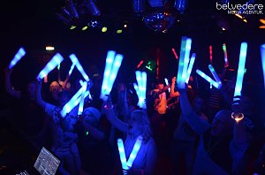Viele bunte Lichter im Sax
