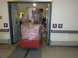 Vorbereitung f&uuml;r Luftkissentransport