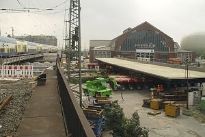 Schachtbauer am Hamburger Hauptbahnhof