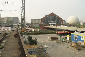 Schachtbauer am Hamburger Hauptbahnhof