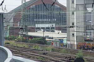 Schachtbauer am Hamburger Hauptbahnhof