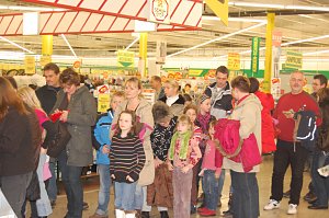Autogrammstunde beFour in Nordhausen. nnz-City Scout on Tour