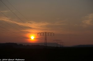Sonnenuntergang bei Bleicherode