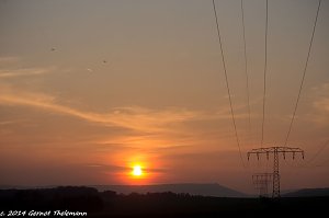 Sonnenuntergang bei Bleicherode