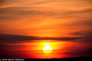 Sonnenuntergang bei Bleicherode