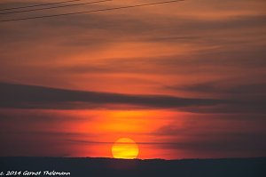Sonnenuntergang bei Bleicherode