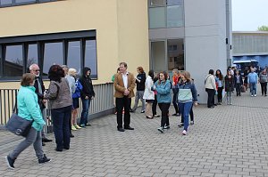 Ansturm auf die Schule