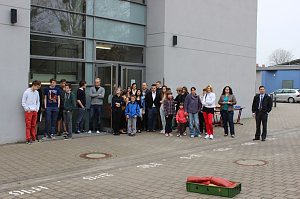 Ansturm auf die Schule