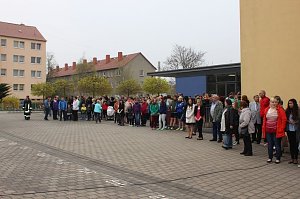 Ansturm auf die Schule