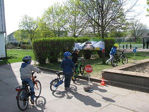 Verkehrssicherheitstag in der  Kindervilla