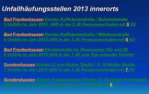 Verkehrsunfallstatistik f&uuml;r 2013 (1)