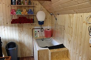 Hundesalon im Zirkuswagen