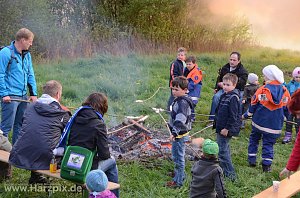 Osterfeuer in Ilfeld