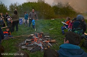 Osterfeuer in Ilfeld