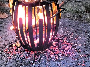 Osterfeuer in Nordhausen Nord