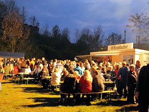 Osterfeuer in Nordhausen Nord