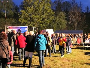 Osterfeuer in Nordhausen Nord