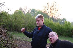 Osterfeuer in Obergebra