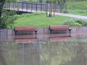 Wasser im Teich und im Park