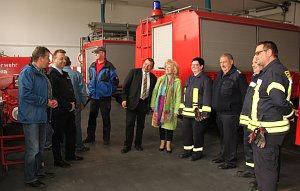 Landr&auml;tin Birgit Keller zu Besuch bei den Floriansj&uuml;ngern