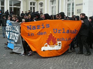 Protest gegen Neonazis