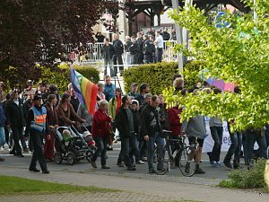 Protest gegen Neonazis