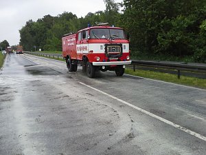 Einsatz auf der Bundesstra&szlig;e