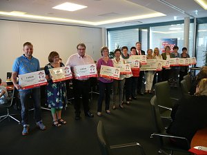 Spenden&uuml;bergabe in der Kreissparkasse
