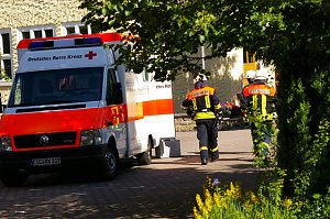 Feuerwehr&uuml;bung an Hentrich-Schule