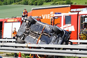Unfall auf der A 38 Richtung G&ouml;ttingen