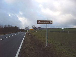 Ausschilderung Modellbahn Wiehe