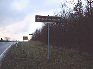 Ausschilderung Modellbahn Wiehe