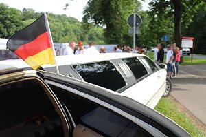 Erstes Public Viewing im Parkschloss