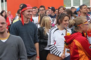 Erstes Public Viewing im Parkschloss