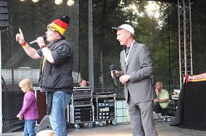 Erstes Public Viewing im Parkschloss