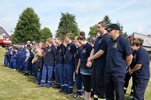 L&ouml;schangriff des Feuerwehr-Nachwuchses