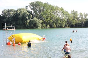 Wassergaudi am Kiesschacht
