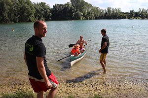Wassergaudi am Kiesschacht