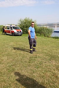 Gemeinsame Übung am Stausee