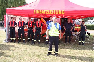 Gemeinsame Übung am Stausee