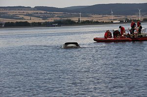 Gemeinsame Übung am Stausee