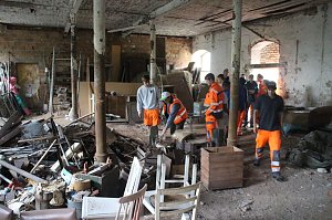 Arbeitseinsatz auf Burg Lohra
