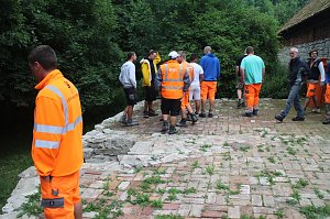 Arbeitseinsatz auf Burg Lohra