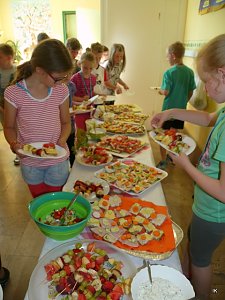 Schulfest mit gesundem Fr&uuml;hst&uuml;ck