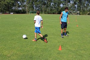 Volles Training bei der Fu&szlig;ballschule