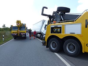 Bergung in der Auffahrt